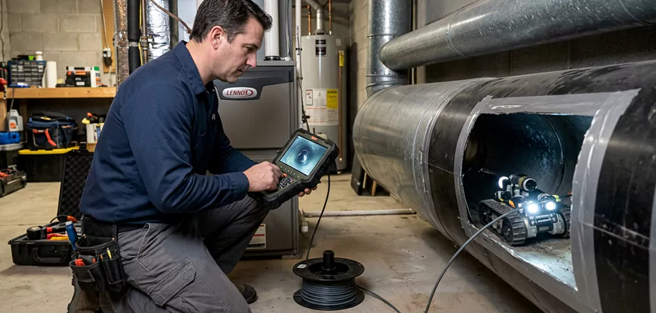 Robotic Duct Inspection in Fort Worth, TX