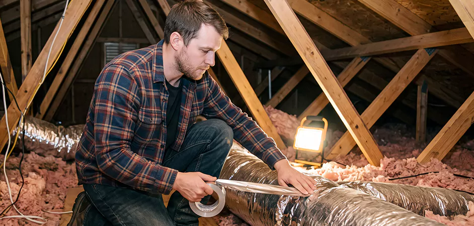 Attic Duct Sealing and Insulation in Fort Worth