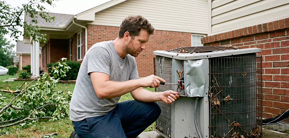 Storm Damage HVAC Restoration in Fort Worth