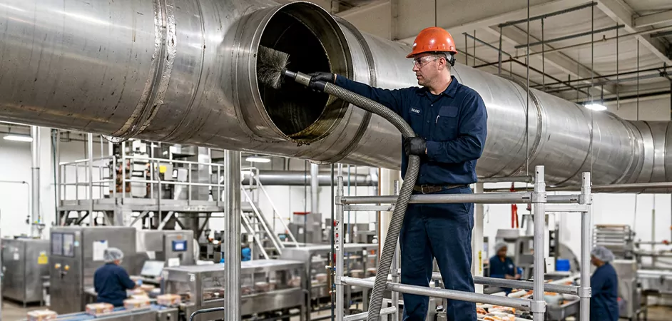 Food Processing Facility Duct Cleaning in Fort Worth