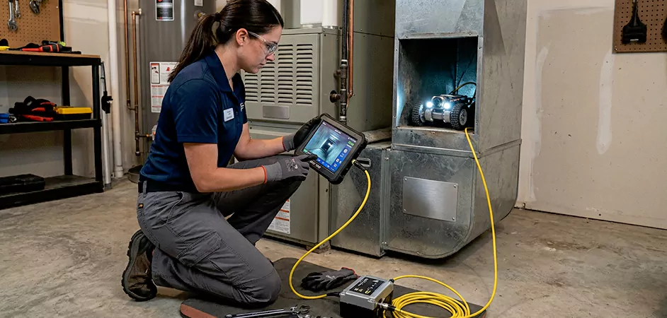 Robotic Duct Inspection in Fort Worth